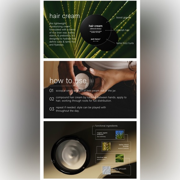 Jack Henry Hair Styling Cream for Men & Women - Picture 8 of 11